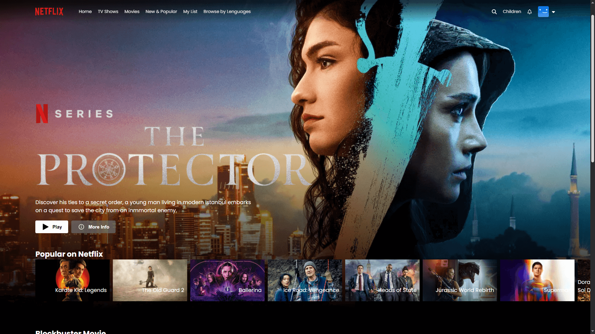 Página Proyecto Clon de Netflix con React